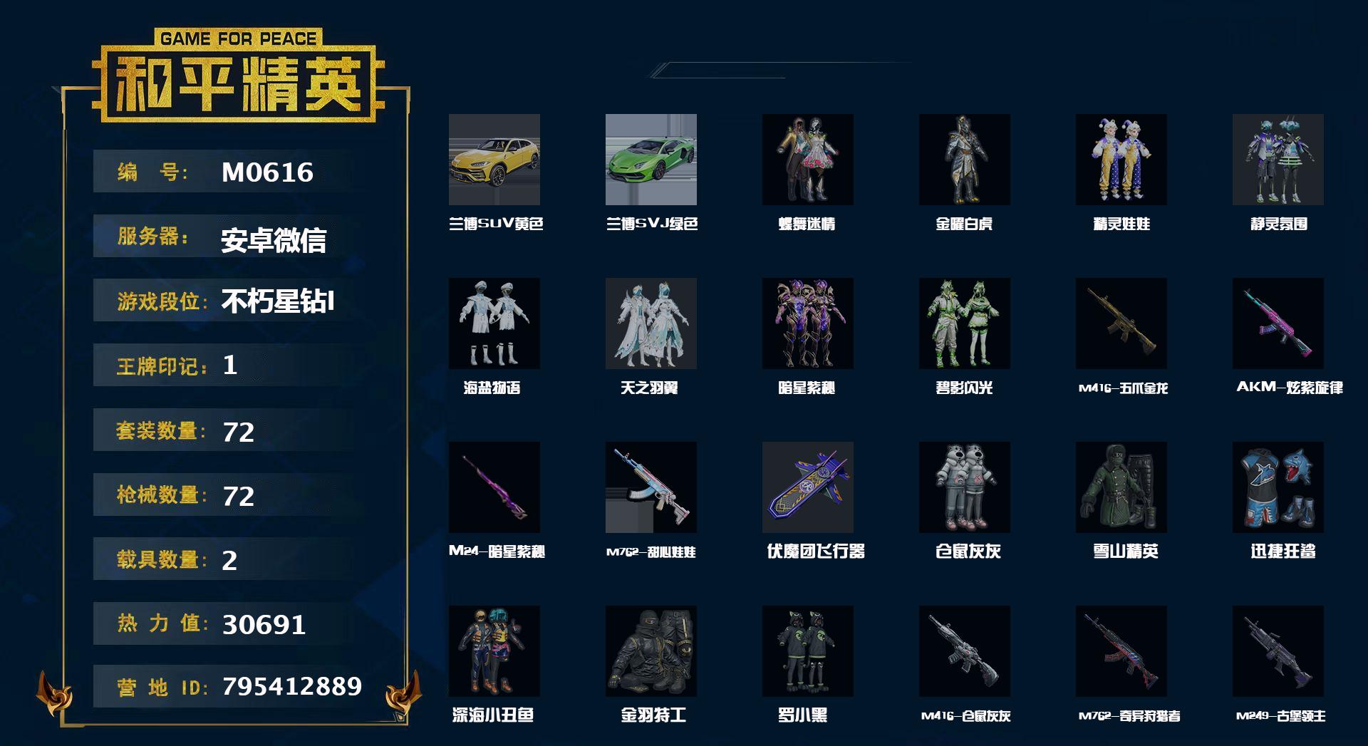 和平精英商品列表页面-5120账号服务网